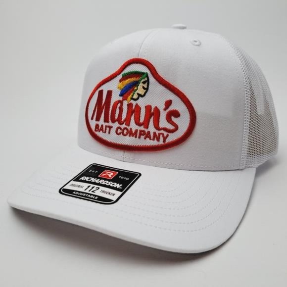Mann\'s Bait Company Richardson 112 Trucker Mesh Snapback Cap Hat Fishing Gear